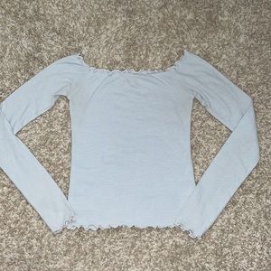 Striped long sleeve tight fit top!